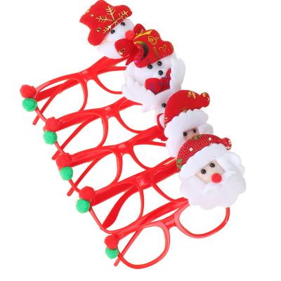 China PP Best Selling 2023 Christmas Decorations Glasses Adult Children Party Toys Santa Snowman Antler Festival Decoration Glasses for sale