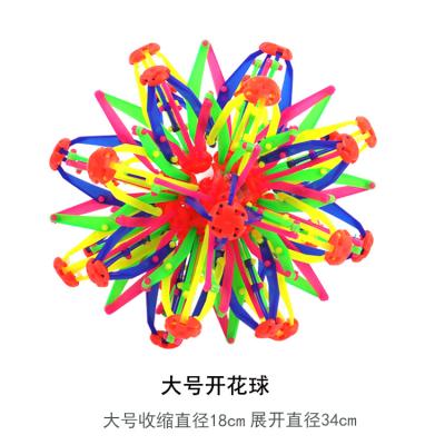 China Soft Toy Kids Throwing Telescopic Toy Multi Coloured Plastic Expanding Magic Ball Stress Relieved Stretching Sh for sale