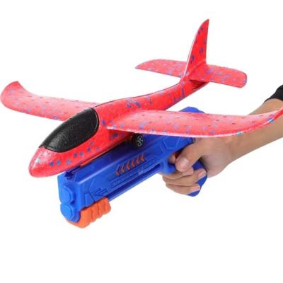 China Outdoor Toy Hot Sale Foam Aircraft Gun Airplane Toy One-Click Ejection Model Foam Airplane for Kids for sale