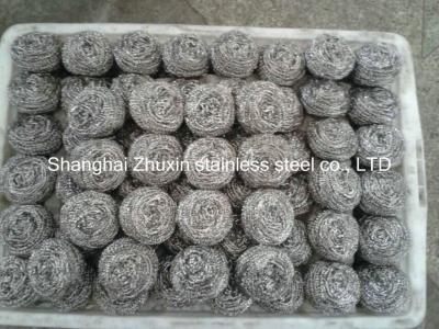 China Home used Stainless Steel  410 Scouring Ball scrubbing pads for kitchen , 40g to 100g for sale