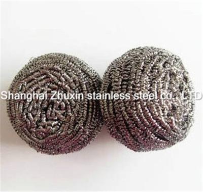 China hot-dipped galvanized  Stainless Steel Scouring wire Ball / stainless steel scrub pads for sale