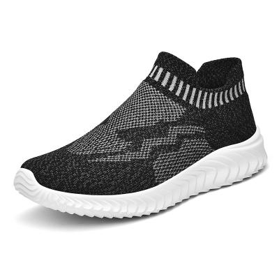 China Lightweight Wholesale Fly Knit Uppers Women Sneaker Shoes Comfortable Anti-Slip Running Shoes For Women for sale