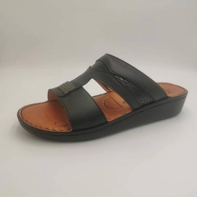 China 2023 Breathable Factory Customized Cheap Handmade Thailand Men PU Arab Slipper Arab Slipper For Men for sale