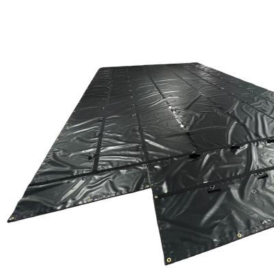 China 18oz PVC Truck Cover Heavy Duty PVC Vinyl Flatbed Lumber Tarp for sale