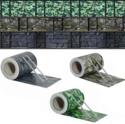 Chine Tape de clôture en vinyle en PVC à cadre en aluminium pour la protection de la vie privée des jardins et des balcons à vendre