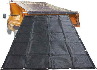 Cina Lightweight Plastic PVC Coated Mesh Fabric Dump Trucks Trailers Tarp System Truck Cover in vendita