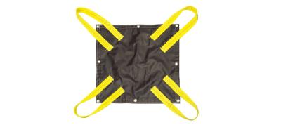 China PVC Snow Removal Lifting Tarps Reinforced Edges For Durability And Strength for sale