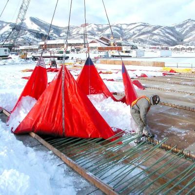 China 8 Point Lifting Heavy Duty Snow Tarps With Reinforced Edges for sale