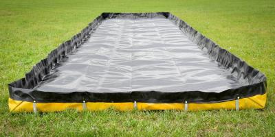 China Chemical Resistant PVC Foam Leak Barrier For Hazardous Liquids for sale