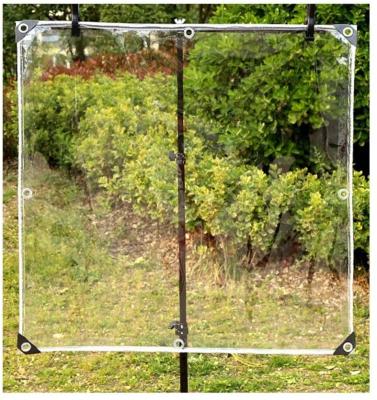 China Super Transparent Style PVC Vinyl Clear Tarpaulin Material With Mildew Resistance for sale