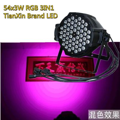 China Stage Event Club Bar DJ Wedding DJ 54 Led Par Lights 180W 54X3W RGB 3IN1 Full Color Indoor LED DMX Par Uplighter for sale