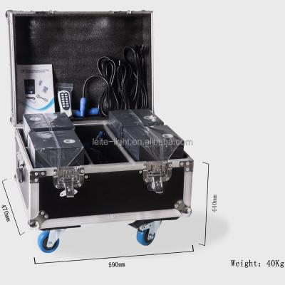 China Wedding 4pcs+flight case+20 bags cold powder dust 600w fireworks DJ spark wedding machine for sale