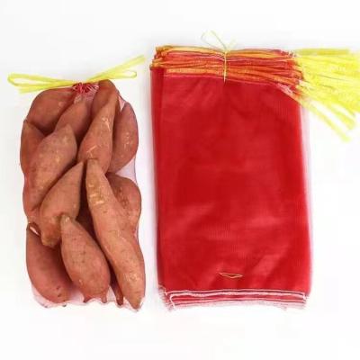 China Disposable Purple Color Polyethylene Raschel / Gauze Mesh Bag For Potatoes And Vegetables for sale