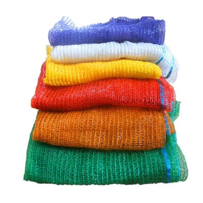 China 20kg 25kg 30kg 50kgVegetables Disposable Packing Firewood PP Gauze Mesh Bags Onion Potatoes Potatoes With Drawstring for sale