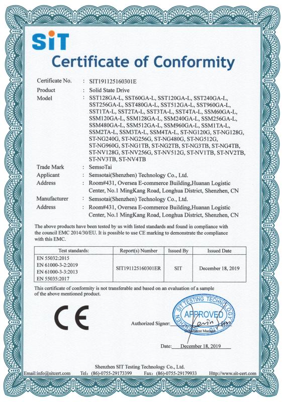 CE - Semsotai (shenzhen) Technology Co., Limited