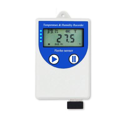 China Temperature Humidity Data Logger Cold Chain USB Small Temperature Humidity Sensor Logger with Printing for sale