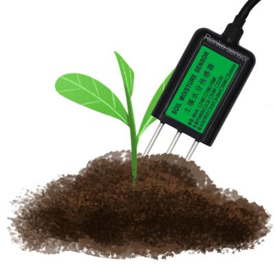 China Soil Moisture Testing Agriculture RS485 Capacitive Soil Moisture Temperature Soil Moisture Sensor Wireless EC Tester for sale