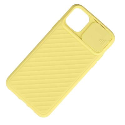 China Creative Sliding Soft Shape Mobile Phone Protector Mobile Phone Case Lens Cover Silicone For iPhone11pro Max for sale