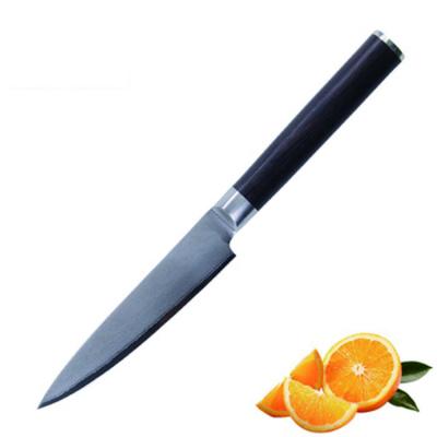 China Viable Classic Damascus Steel Kitchen Knives Blade 25mm Handmade Japanese Knife Okapi Serving Knife for sale