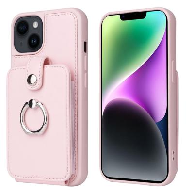 China Shockproof For Apple iphone14 mobile phone case 13promax creative skin anti-drop 12 organ card mobile phone holster rotatable ring for sale