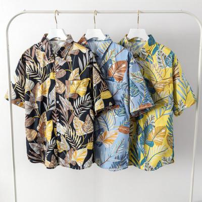 China Sustainable Hawaiian Shirt Summer Beach Hawaiian Shirt Men's Tropical Short Sleeve for sale