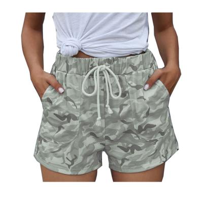 China High Waist Polyester Breathable Casual Pants Women Different Size For Women Camouflage Breathable Camouflage Shorts for sale