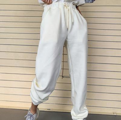 China Anti-Wrinkle Women Sweatpants Leg Jogger Jogger Sweatpants Women Wide Leg Pants for sale