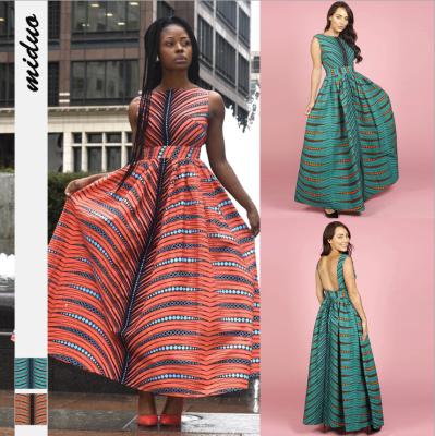 China Anti-Static Print Africa Dresses For Engagement In Africa African Women Long Dresses for sale