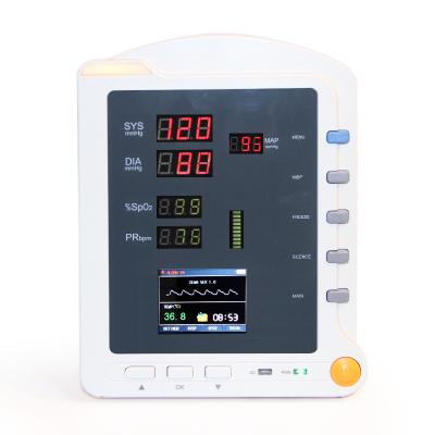 China CE CMS5100 Plastic ICU Medical Ambulance Portable Handheld Vital Signs Monitor for sale