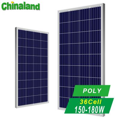 China Solar Home System China Manufacture Poly Solar Module Panel Solar150W PV Solar Panel From Chinaland Solar for sale