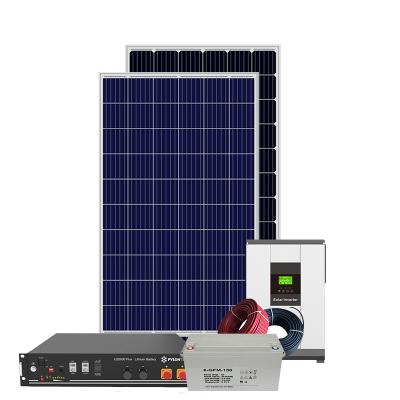 China Home Solar Panel System Kit 10Kw Solar Power System 10000 Watt Off Grid Solar System for sale