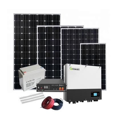 China Home The most competitive 280w 35kw 5kw hybrid solar system for home use for sale