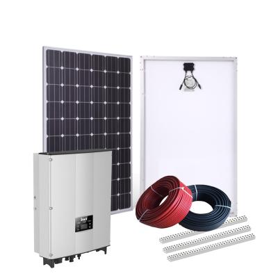 China Home Use Solar System On Grid 5kw 10kw 15kw 20kw Easy Installation Solar Power System for sale