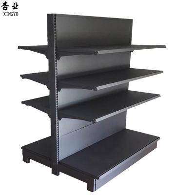 China High Quality Double Sided Grocery Shelving Store Shelf Cold Rolled Gondola Racks Can Be Customer Supermarket Shelves for sale