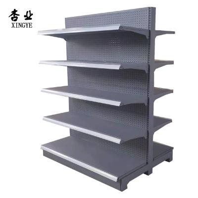 China Xing Ye Double Side Supermarket Double Sided Display Shelf and Gondola Supermarket Shelf for sale