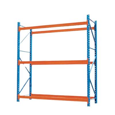 China Single Sided Height Adjustable Display Gravity Rack Storage Shelf Heavy Duty Design Customer Blue Color for sale