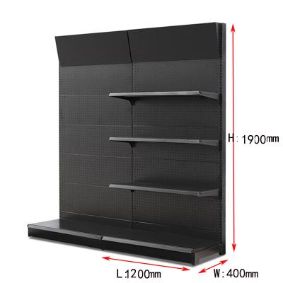 China Single-Sided / Double-sides Gondola Shelf 1200mm*400mm*1600mm / Color Optional Supermarket Shelving Equipment Display for sale