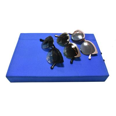 China Glasses Packing Sunglasses Display Case 8 Slot Sunglasses Storage Box Eyewear Display Tray for sale