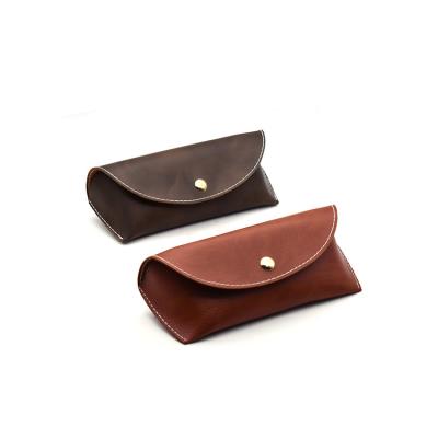 China Luxury / Fashion Brown Brand Maofar Brand Luxury Soft Leather Case Box For Sunglasses for sale