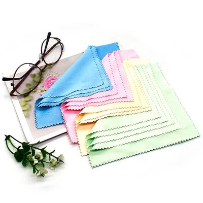 China Custom Logo Printed Superfine Fiber Eyeglasses Cloth Microfiber Glass Cloths Portable Colorful Optical Spectacle Cleaning Cloth for sale