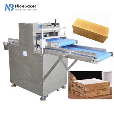 China Snack food factory Toast Bread Slicer Cutter Machine Square Bread Slicing Machine for sale