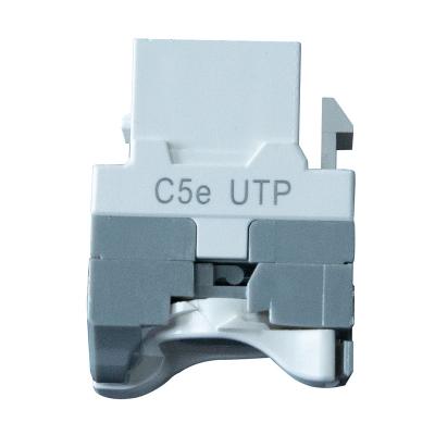 China 50u UTP Cat5e RJ45 Coupler 8P8C Modular Keystone Jack RJ45 RJ45 Cat5e Modular Keystone Jack 2085C5E for sale