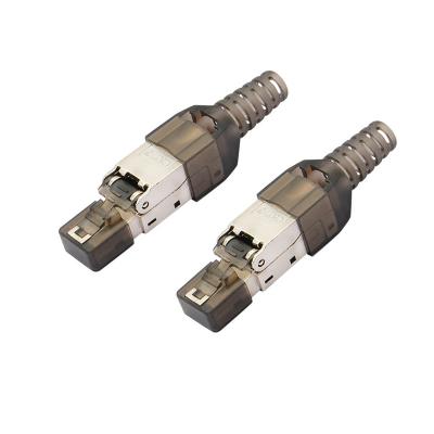 China TELECOM Factory OEM CAT6A UTP 8P8C RJ45 Tooless Modular Plug Connector for sale