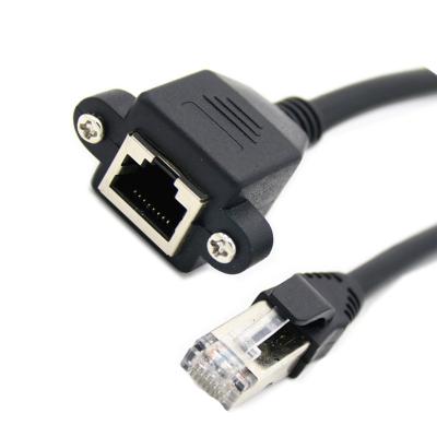 China Plug and Play RJ45 Male to Female Standard RJ45 HOSELL 0.3M LAN Ethernet Network Extension Cat5e CAT6 Network Cast Cable for sale