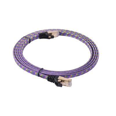 China ROHS PVC High Quality OD2.2*-7.2mm SFTP Cat 8 Test Patch Lead UTP Flat Component Cable for sale