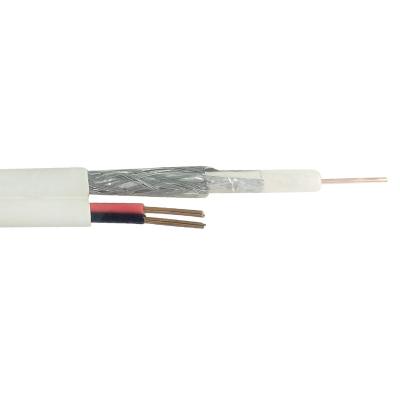 China CATV / CCTV Coaxial Cable CCTV RG59 2C Siamese Cable With 75OHM Meter Cable Power Price for sale