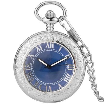 China Antique Luxury Automatic Mechanical Watch Men Navy Dial Watches Self Winding Steampunk Pocket Watch Clock for sale