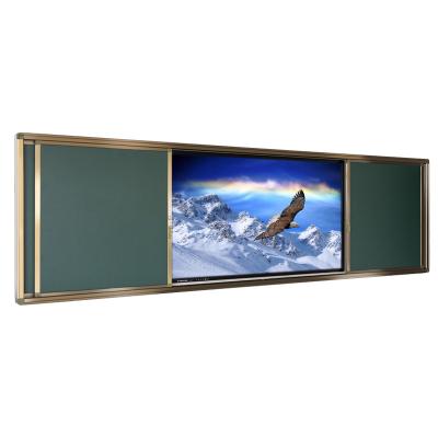 China For teaching use 65inch LED e-classroon really professional intelligent reciprocating teaching blackboard enrollment board for sale