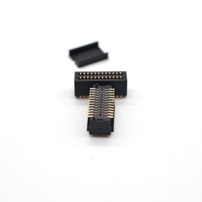 China 0.8mm board to board connector 2*12 -40pin gold plated male H8.5mm male / female connectors 0.8mm 2*12-40pin for sale