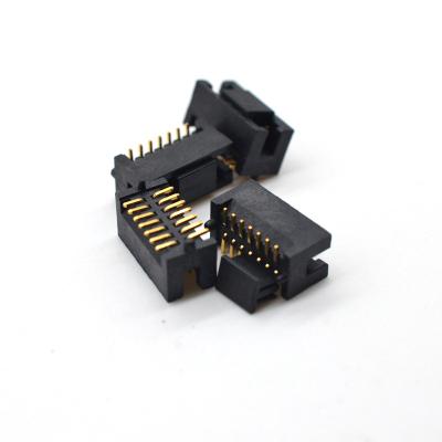 China PH1.27mm 2*7PIN Double Row SMT Type Brass Box Header Connector Panel To Board Connector for sale